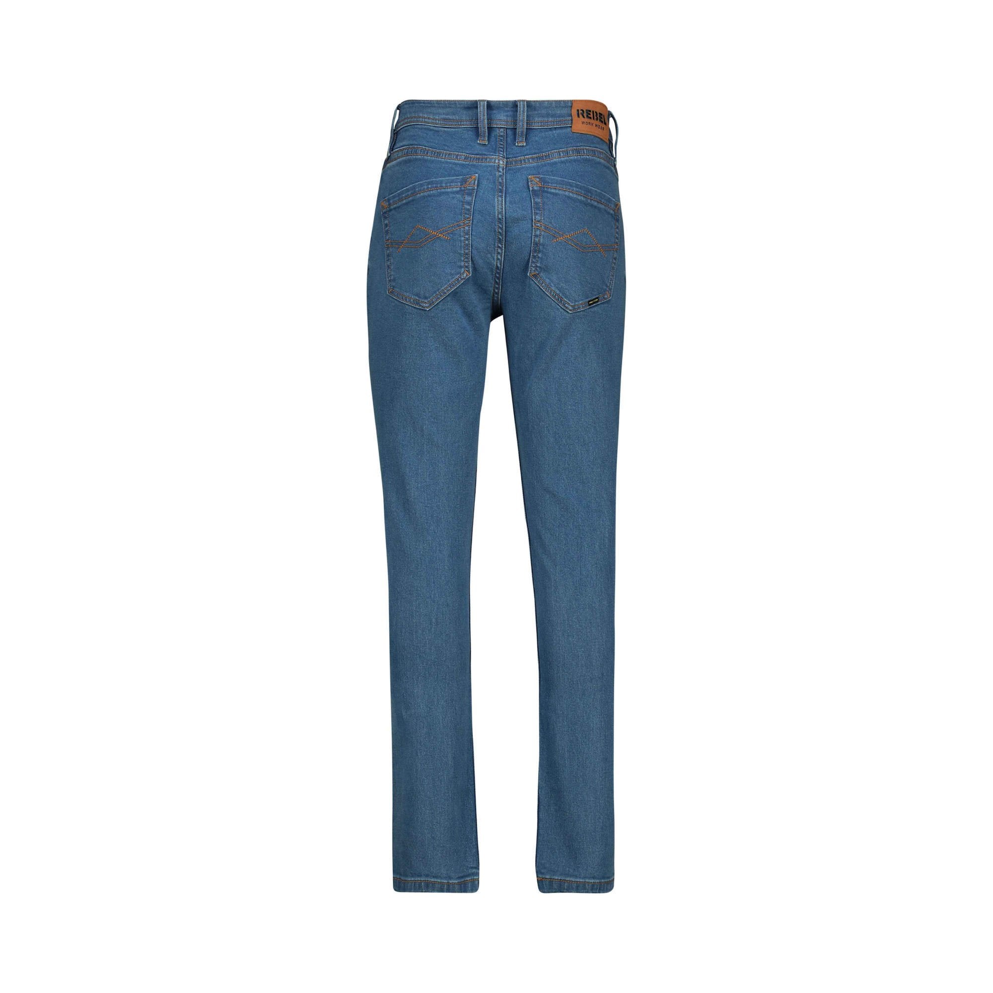 REBEL Men’s Workwear Jeans Mid Blue