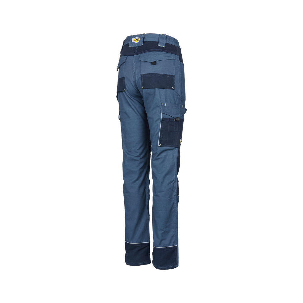 REBEL Ladies Tech Gear Acid Flame Trousers Airforce Blue