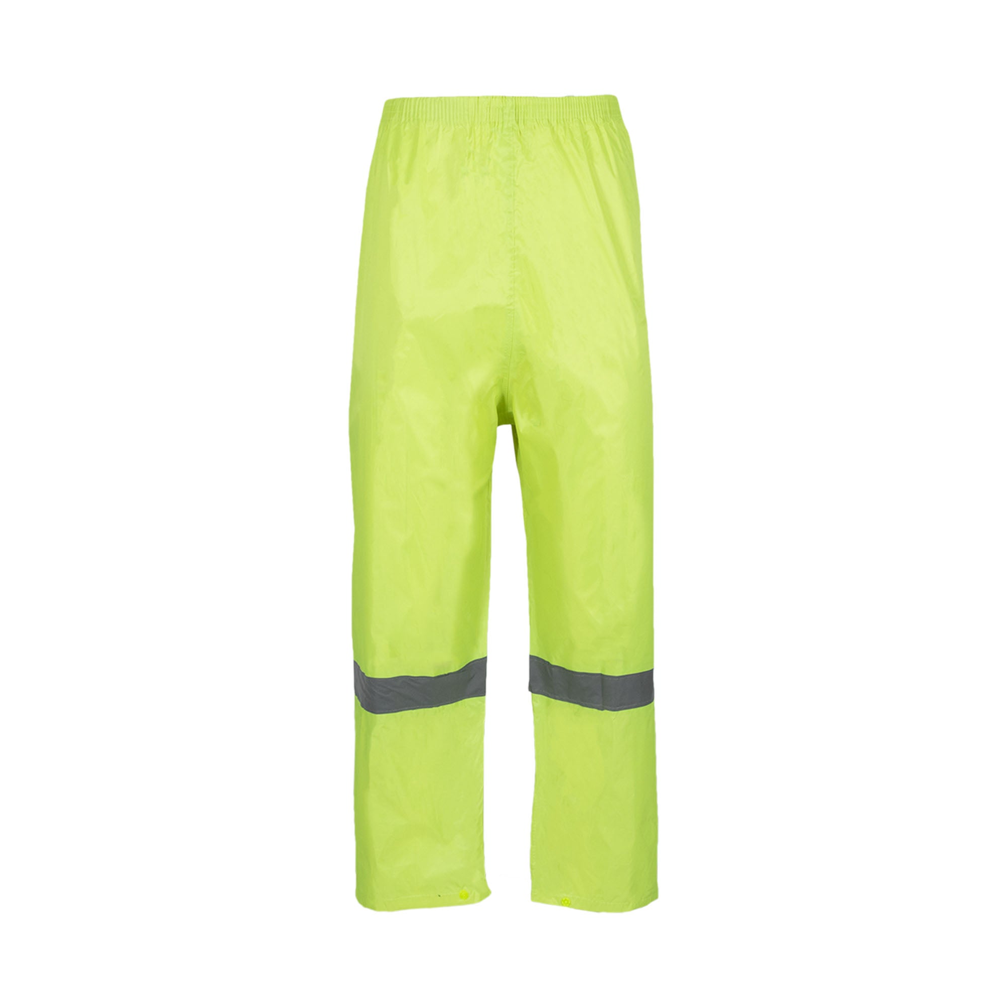 REBEL AquaSkin Rubberised Hi Viz Reflective Lime Rainsuit