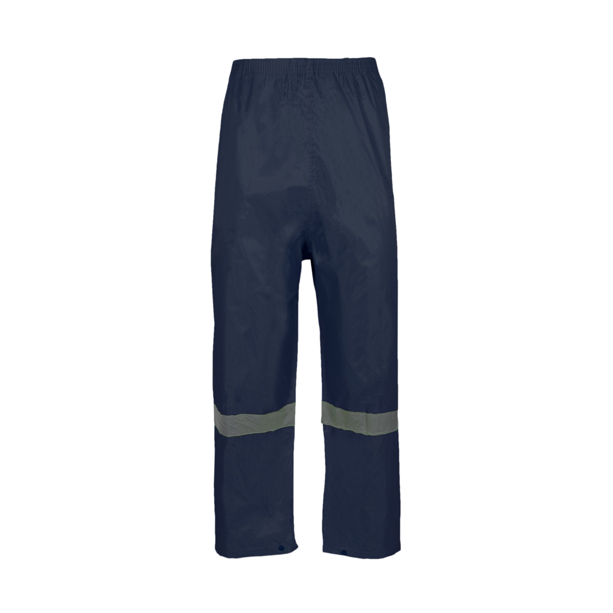 REBEL AquaSkin Rubberised Hi Viz Reflective Navy Rainsuit