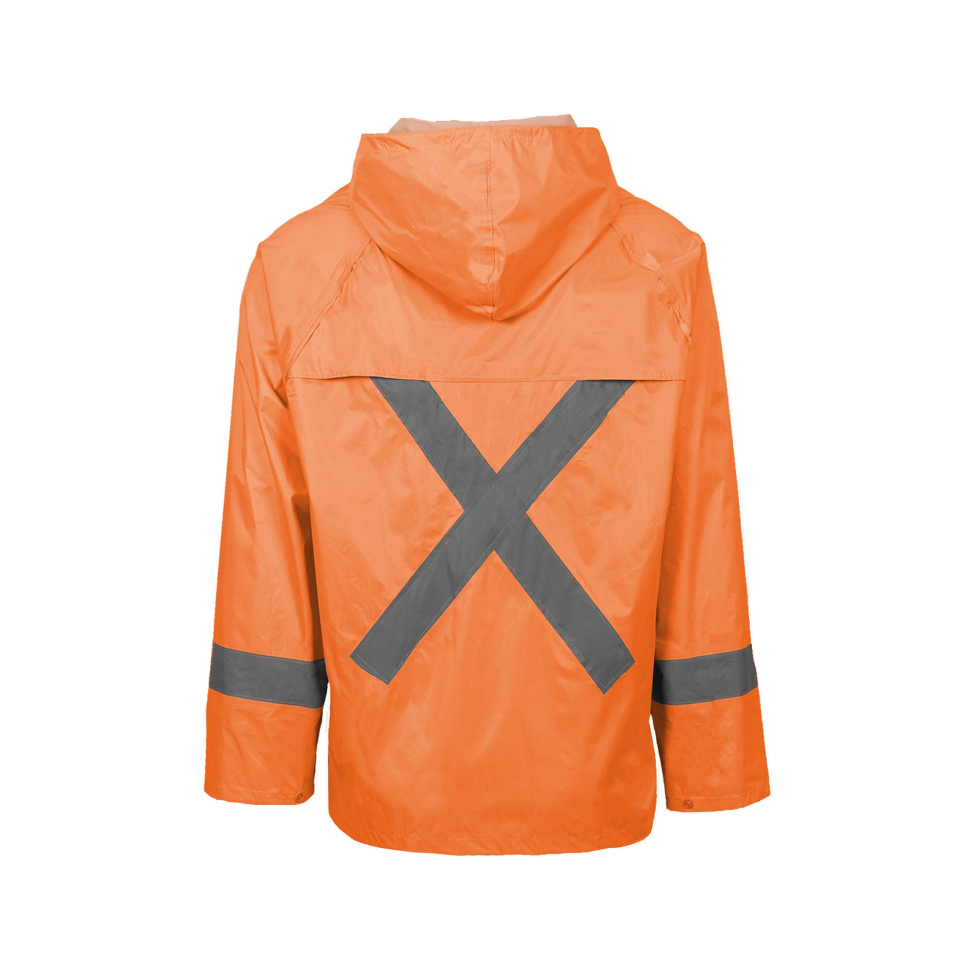 REBEL AquaSkin Rubberised Hi Viz Reflective Orange Rainsuit