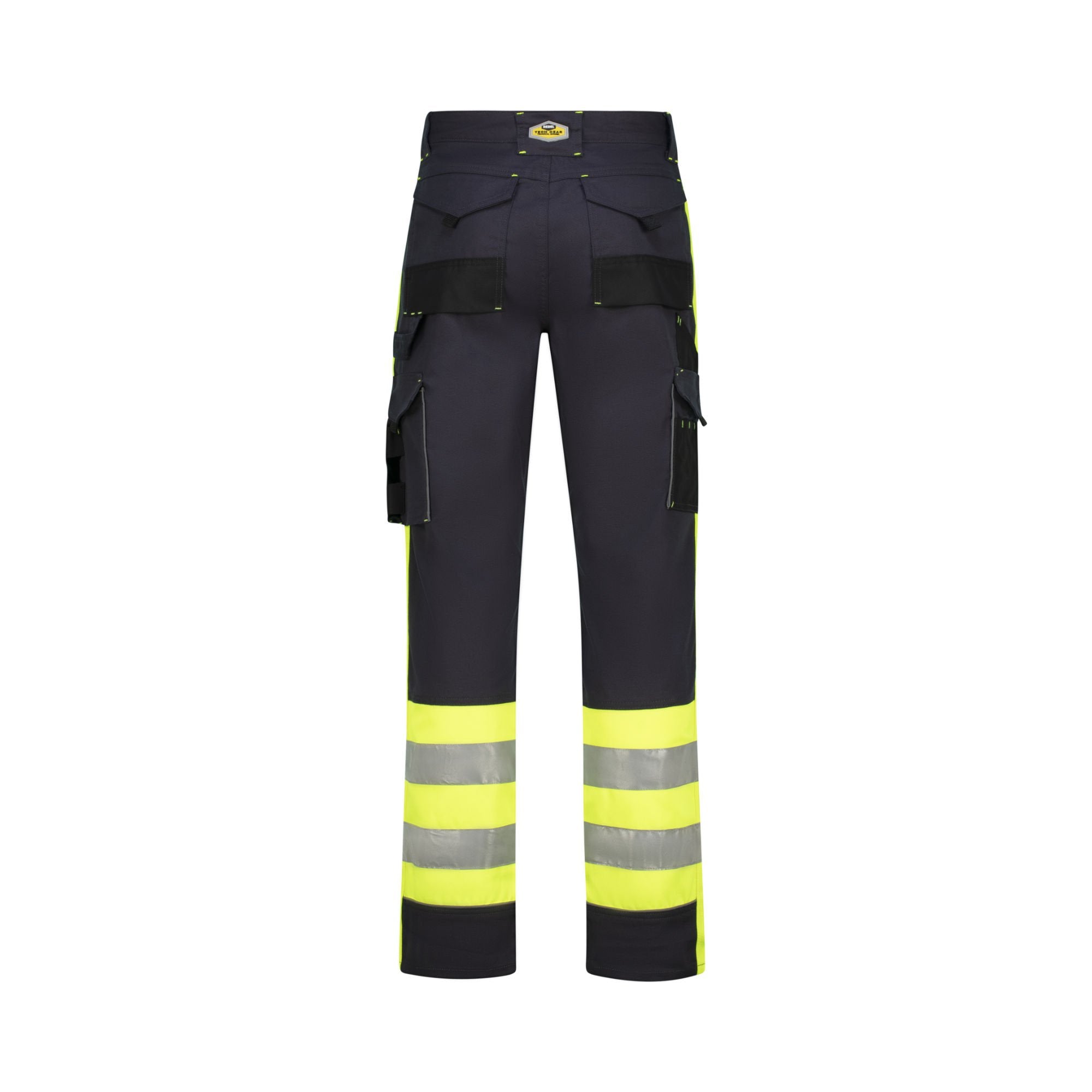 REBEL Men’s Tech Gear Trousers NightGlo Lime and Gun Metal